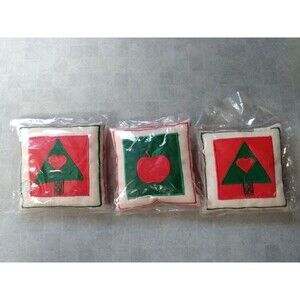 Vtg Casita Designs Handmade Christmas Ornaments Made In Philippines Set Of 3 NWT